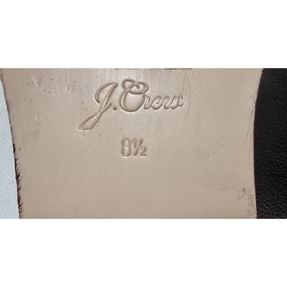 J.Crew Winona Penny Loafer Woven Italian Leather Womens 8.5 US Cognac Brown - Picture 9 of 10